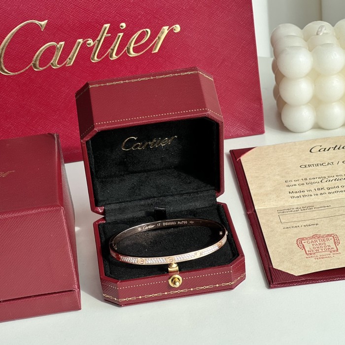 Cartier Encircling Screw Logo Bracelet Plated 18K Gold Accessories Jewelry #nigo82316