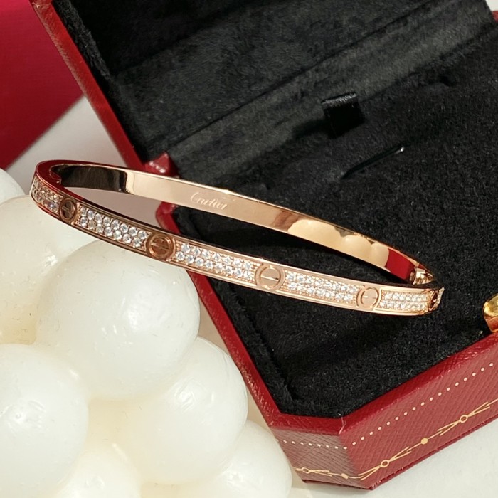 Cartier Encircling Screw Logo Bracelet Plated 18K Gold Accessories Jewelry #nigo82316