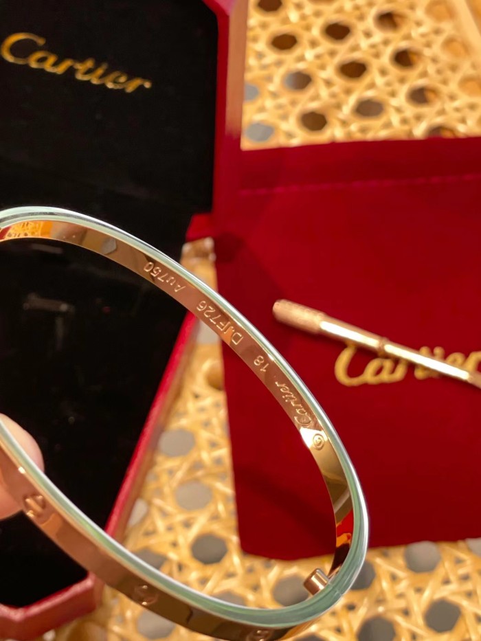Cartier Encircling Screw Logo Bracelet Plated 18K Gold Accessories Jewelry #nigo82316