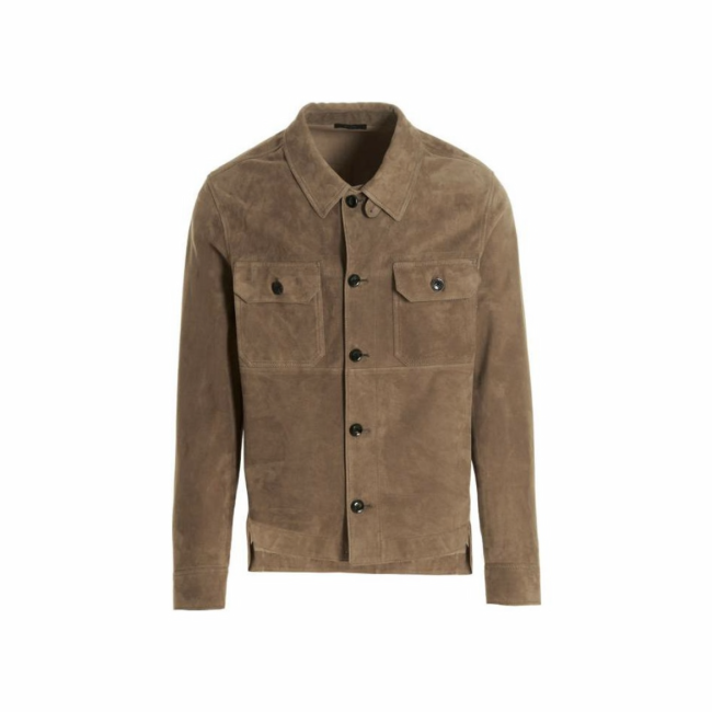 Tom Ford NIGO Sheepskin Suede Casual Leather Jacket #nigo95133