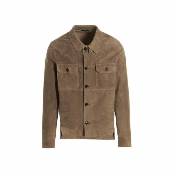 Tom Ford NIGO Sheepskin Suede Casual Leather Jacket #nigo95133
