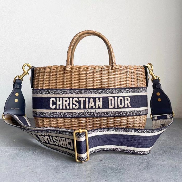DIOR Woven vegetable basket handbag bag #nigo838