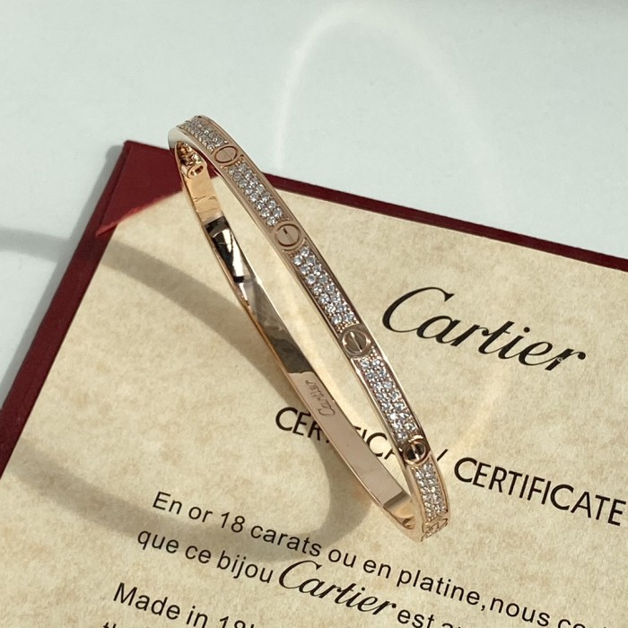 Cartier Encircling Screw Logo Bracelet Plated 18K Gold Accessories Jewelry #nigo82316