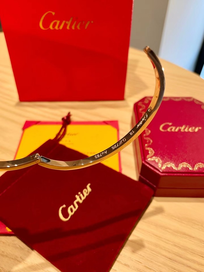 Cartier Encircling Screw Logo Bracelet Plated 18K Gold Accessories Jewelry #nigo82316