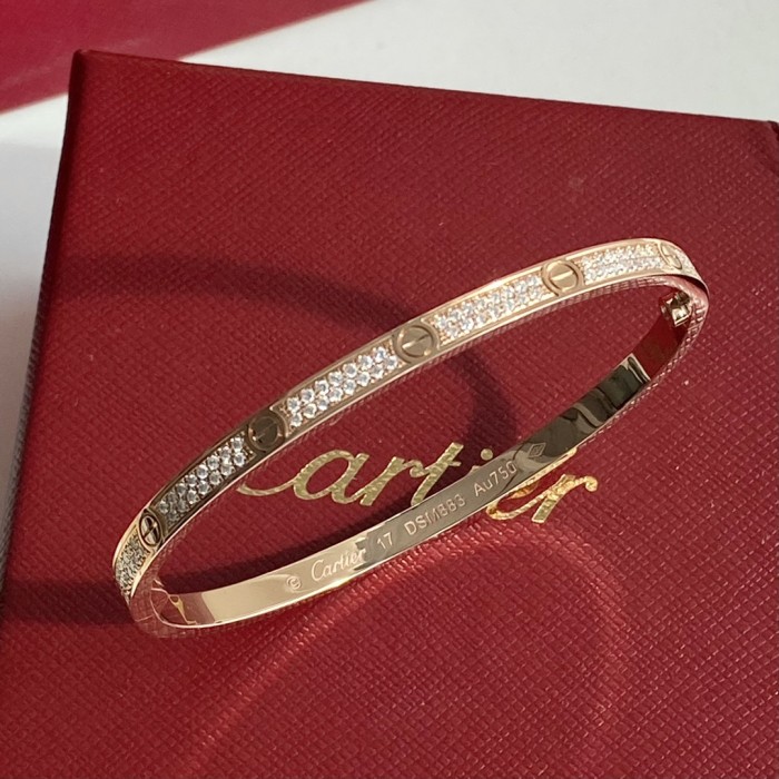 Cartier Encircling Screw Logo Bracelet Plated 18K Gold Accessories Jewelry #nigo82316