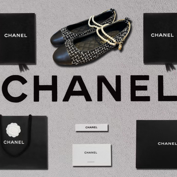 Chanel NGO Fashion Pearl Chain Shoes #nigo21531