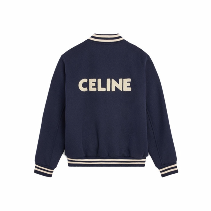 Celine NIGO Navy Striped Baseball Jacket Jacket #nigo21549