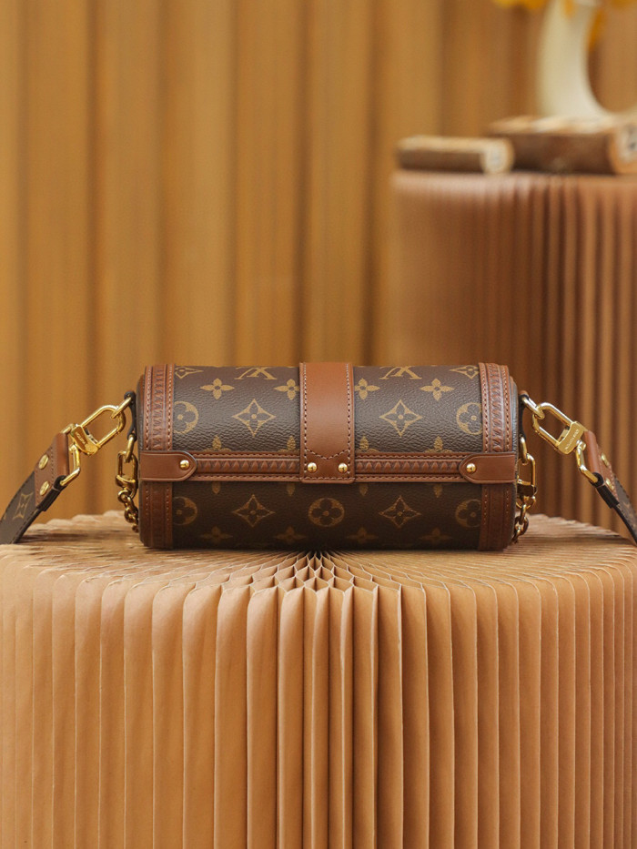 Louis Vuitton NIGO Leather Printed Chain Bucket Bag #nigo21556