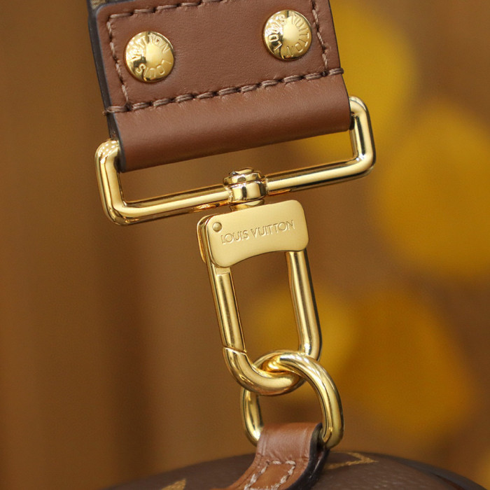 Louis Vuitton NIGO Leather Printed Chain Bucket Bag #nigo21556