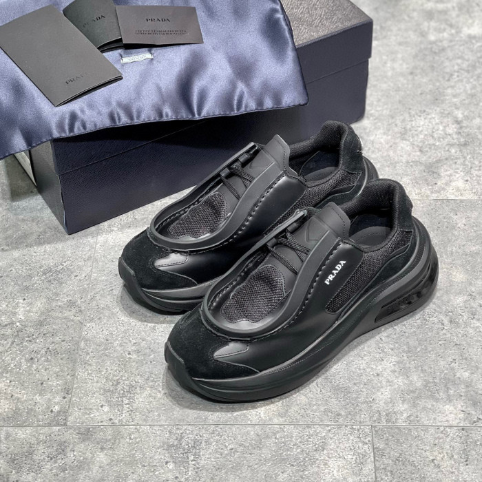 Prada Suede Fabric Low Top Sneakers Shoes #nigo95158
