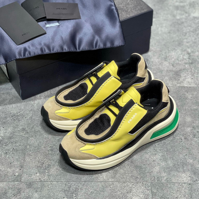 Prada Suede Fabric Low Top Sneakers Shoes #nigo95158
