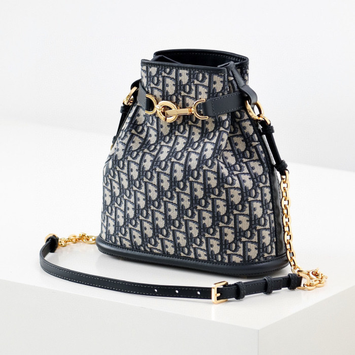 Dior NIGO Canvas Shoulder Tote Bucket Bag #nigo96128