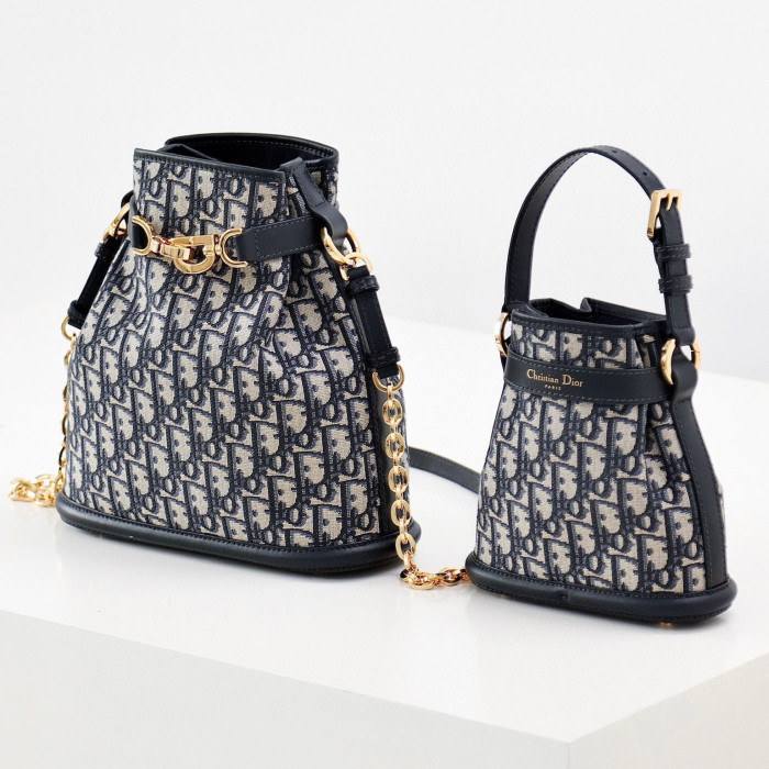 Dior NIGO Canvas Shoulder Tote Bucket Bag #nigo96128