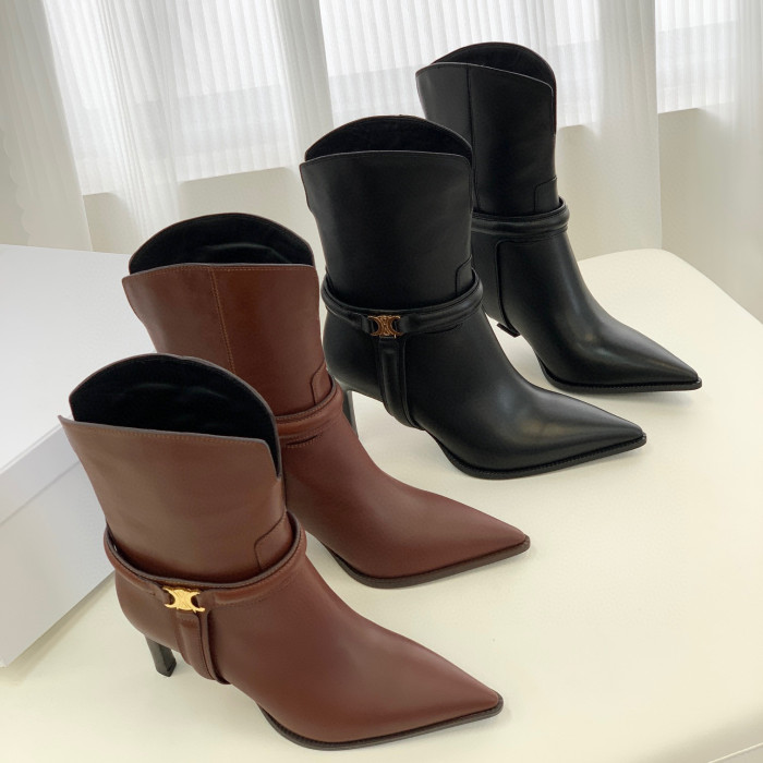 Celine NIGO Leather Mid Length High Heels #nigo21628