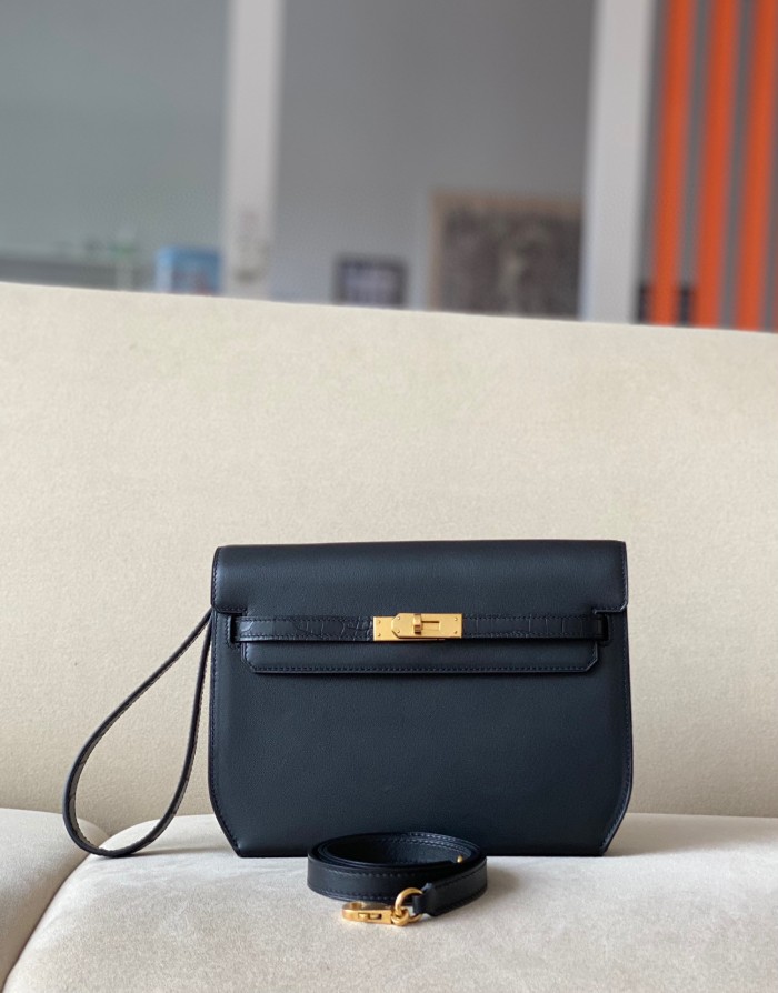 Hermes Square Leather Classic Wallet Clutch Underarm Bag bags #nigo53457