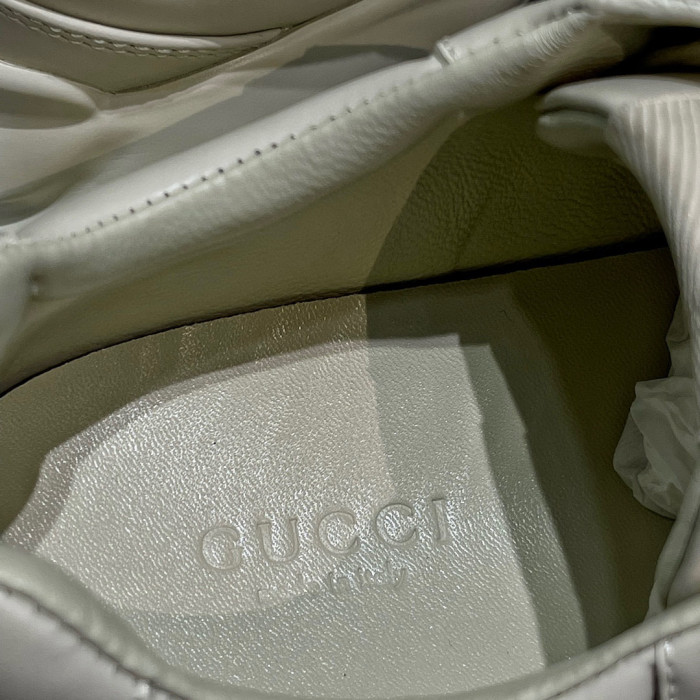 Gucci NIGO Leather Lace-Up Low-Top Sneakers Shoes #nigo96122