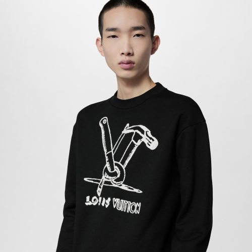 Louis Vuitton NIGO Knitted Crew Neck Pullover Sweater #nigo96125
