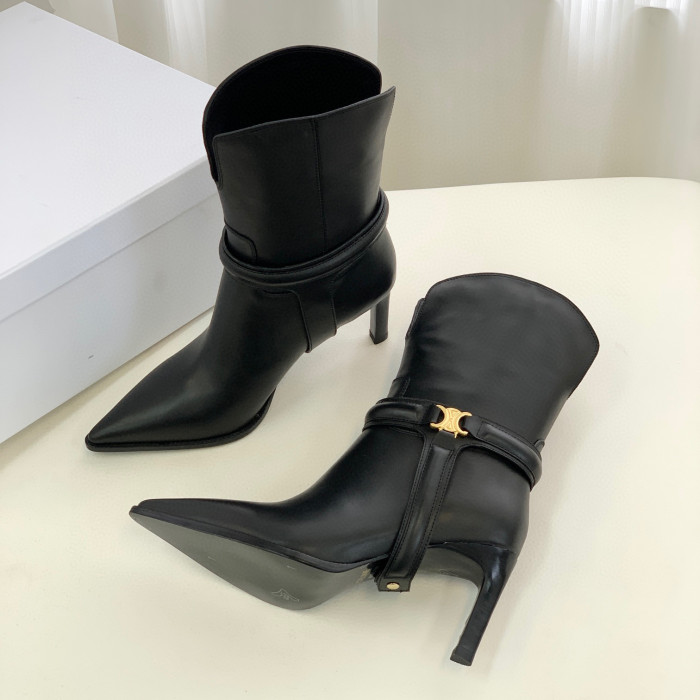 Celine NIGO Leather Mid Length High Heels #nigo21628