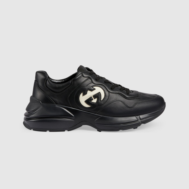 Gucci NIGO Leather Lace-Up Low-Top Sneakers Shoes #nigo96122