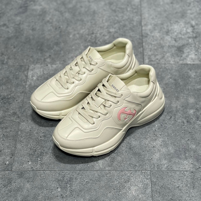 Gucci NIGO Leather Lace-Up Low-Top Sneakers Shoes #nigo96122