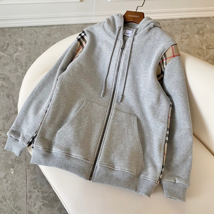 Burberry NIGO Zip Sport Hooded Sweatshirt Grey #nigo96111