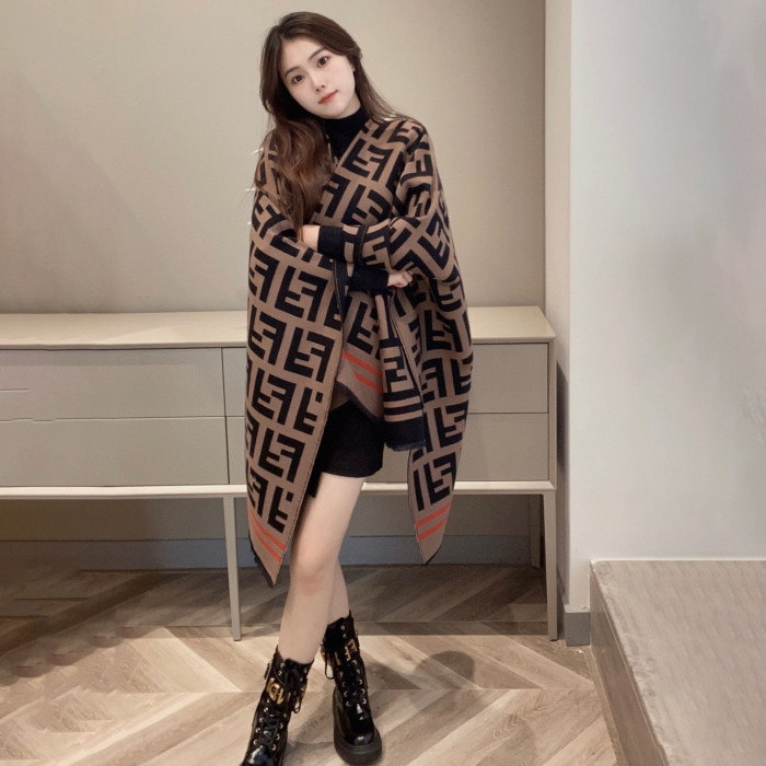 Fendi NIGO Long Pants Printed Cotton Cape #nigo21599