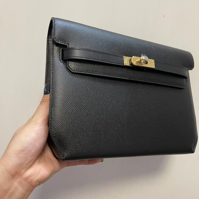 Hermes Square Leather Classic Wallet Clutch Underarm Bag bags #nigo53457