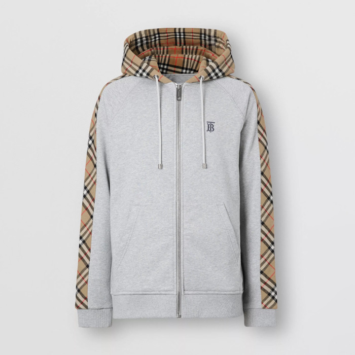 Burberry NIGO Zip Sport Hooded Sweatshirt Grey #nigo96112