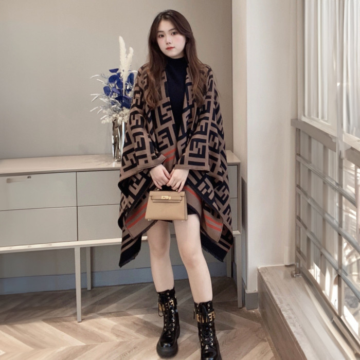 Fendi NIGO Long Pants Printed Cotton Cape #nigo21599