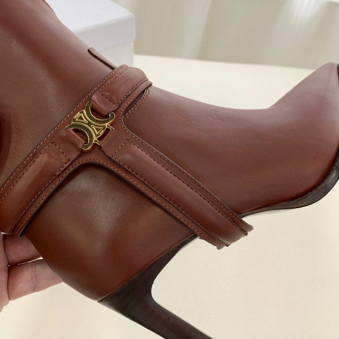 Celine NIGO Leather Mid Length High Heels #nigo21628