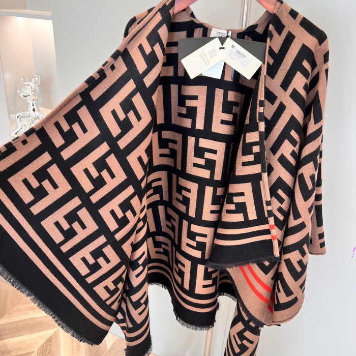Fendi NIGO Long Pants Printed Cotton Cape #nigo21599