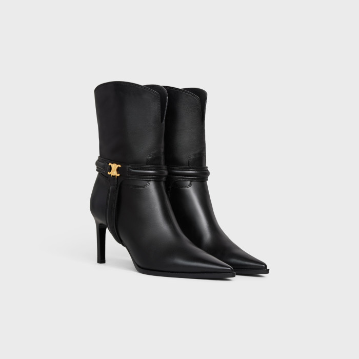 Celine NIGO Leather Mid Length High Heels #nigo21628