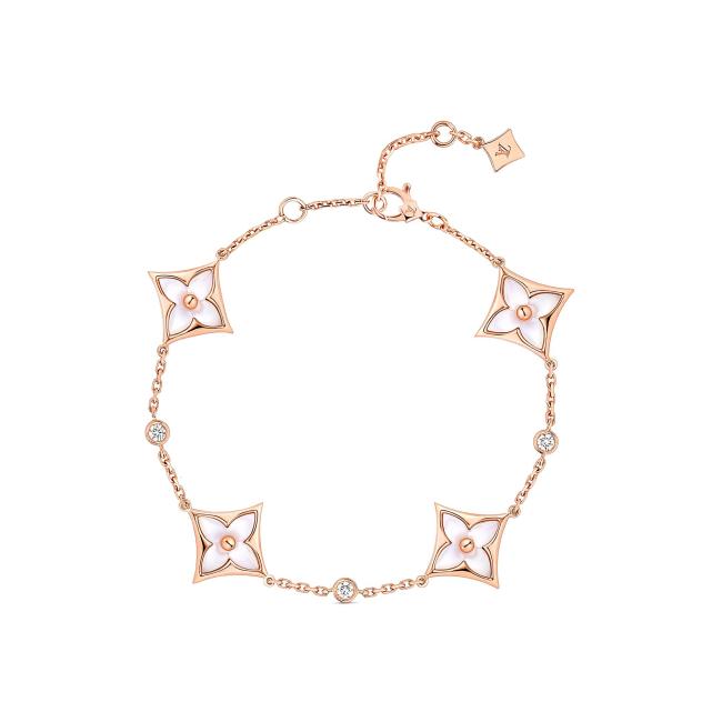 Louis Vuitton NIGO Floral Fine Chain Fashion Bracelet #nigo21589