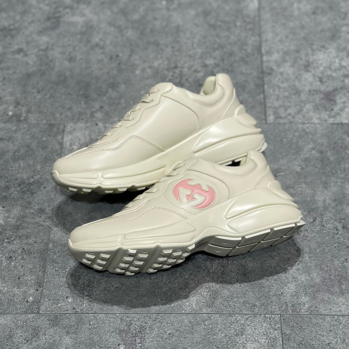 Gucci NIGO Leather Lace-Up Low-Top Sneakers Shoes #nigo96122