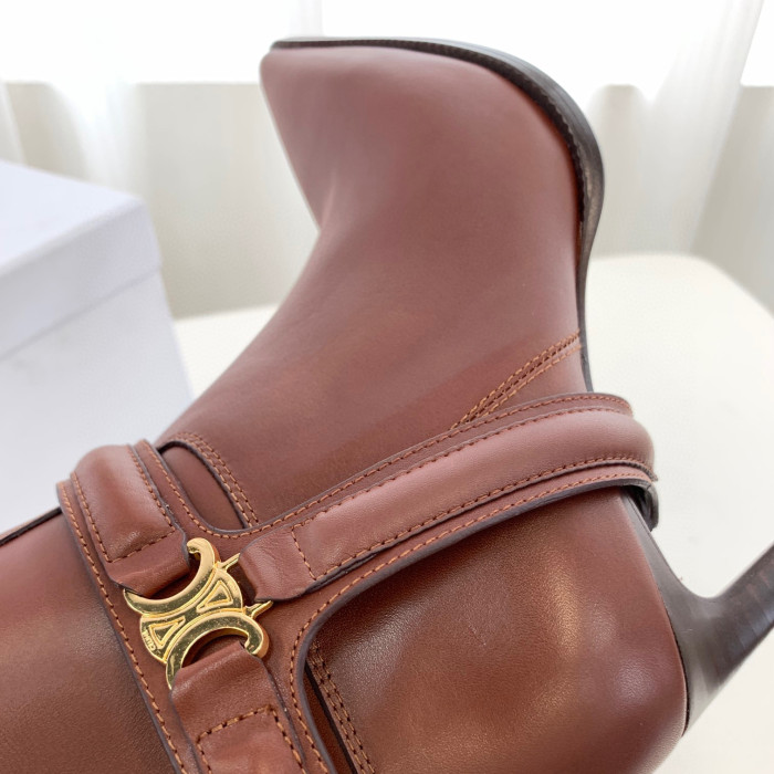 Celine NIGO Leather Mid Length High Heels #nigo21628