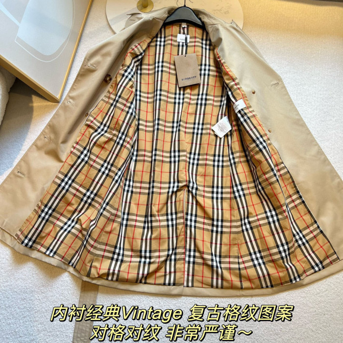 Burberry NIGO Mid Length Lapel Long Sleeved Trench Coat #nigo21613