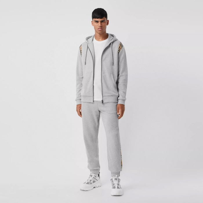 Burberry NIGO Zip Sport Hooded Sweatshirt Grey #nigo96111