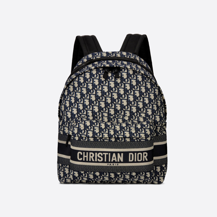 Dior Canvas Old Flower Full Print Backpack Casual Bags Bag #nigo52266