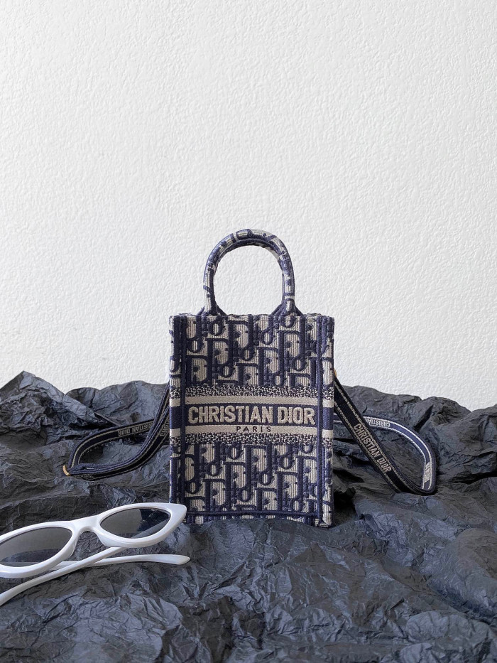Dior Canvas Old Flower Full Print Portable Mini Tote Bag Mobile Case #nigo52165