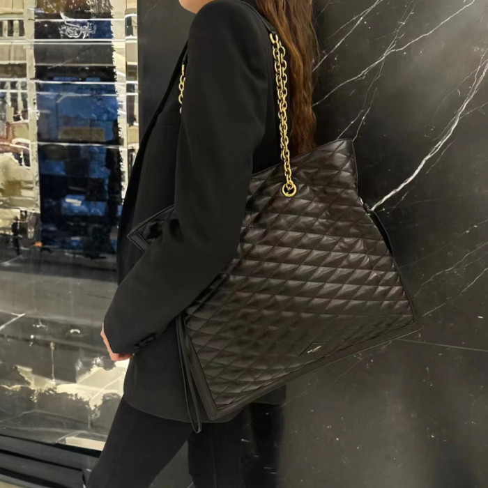 Saint Laurent NIGO Chain Lattice Leather Tote Bag #nigo21637