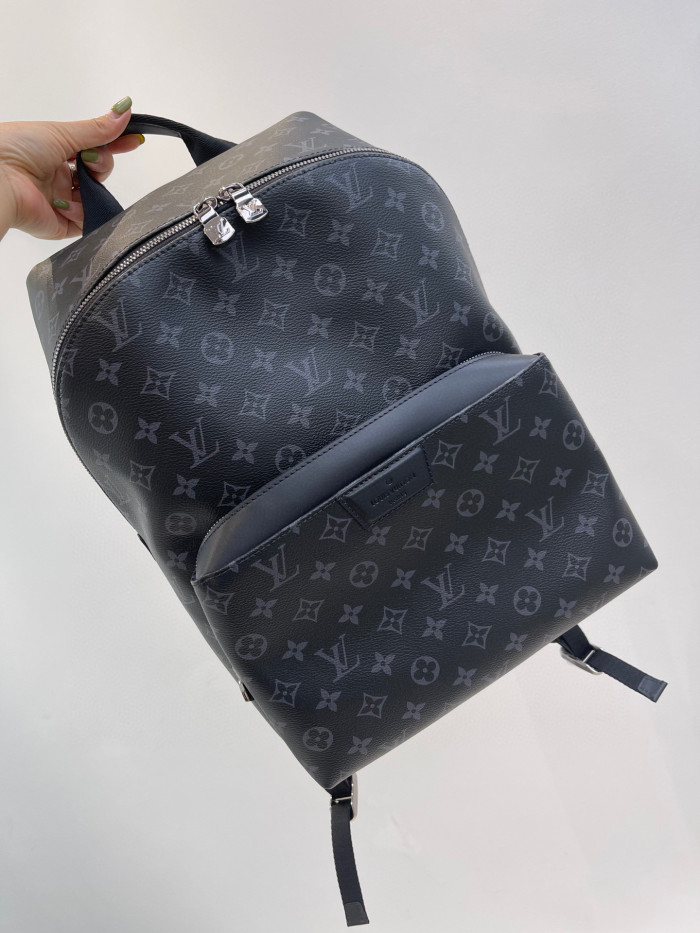 Louis Vuitton NIGO Black Leather Backpack Bag #nigo6514