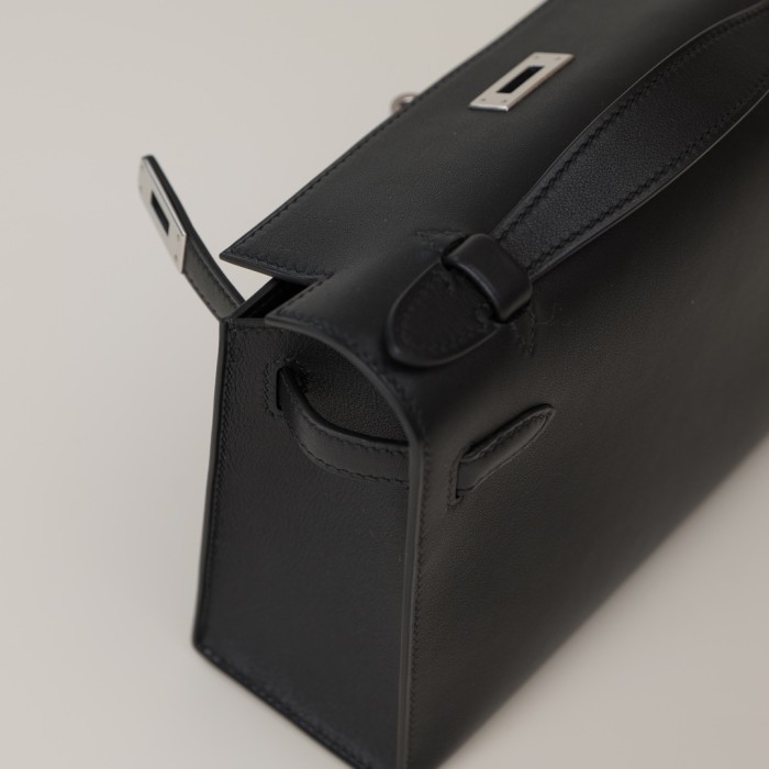 Hermès NIGO Solid Color Leather Clutch Bag #nigo96169