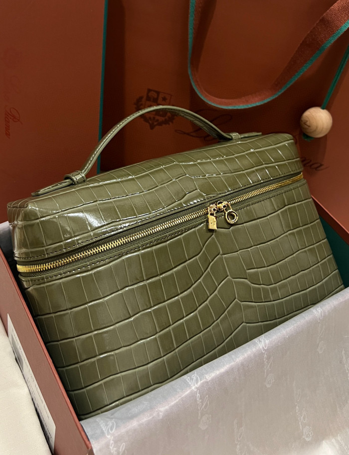 Loro Piana NIGO Crocodile Textured Leather Clutch Bag Bags #nigo57992