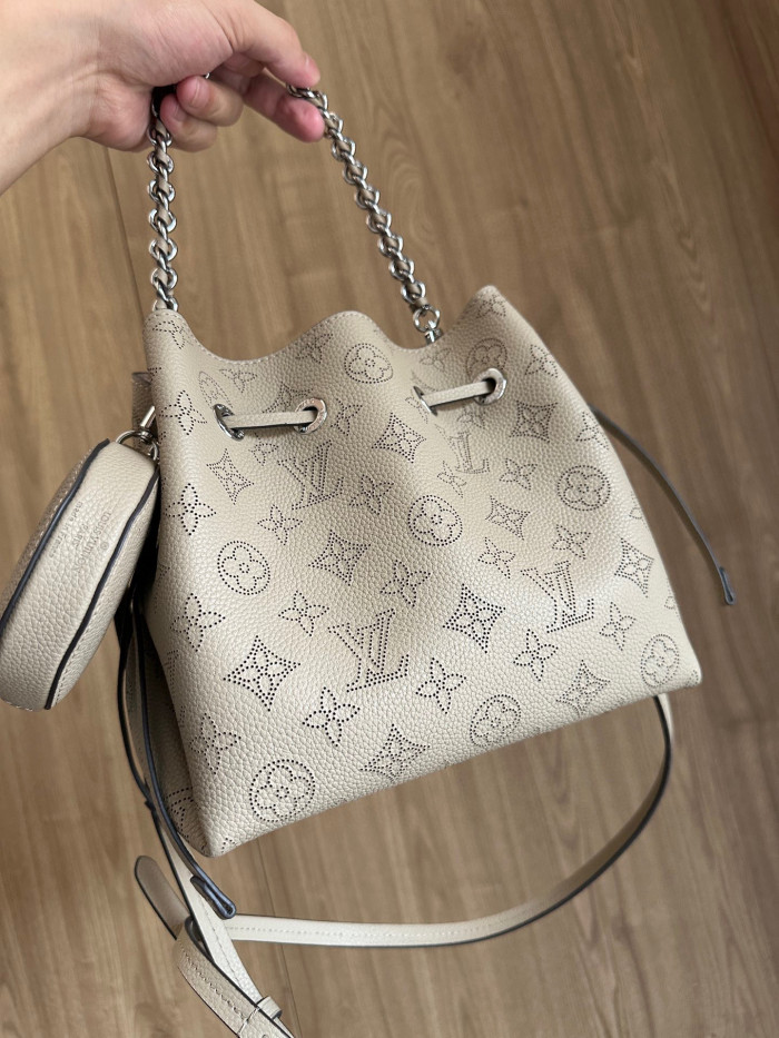 Louis Vuitton NIGO Leather Printed Chain Bucket Bag  #nigo58116