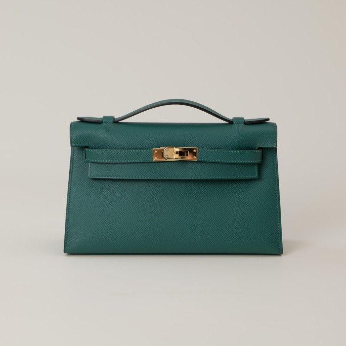 Hermès NIGO Solid Color Leather Clutch Bag #nigo96169