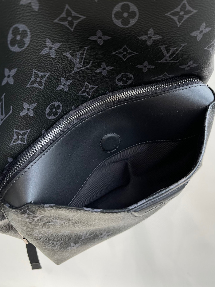 Louis Vuitton NIGO Black Leather Backpack Bag #nigo6514