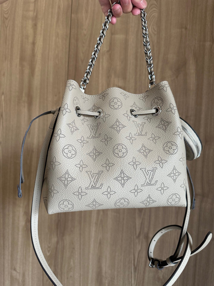 Louis Vuitton NIGO Leather Printed Chain Bucket Bag  #nigo58116