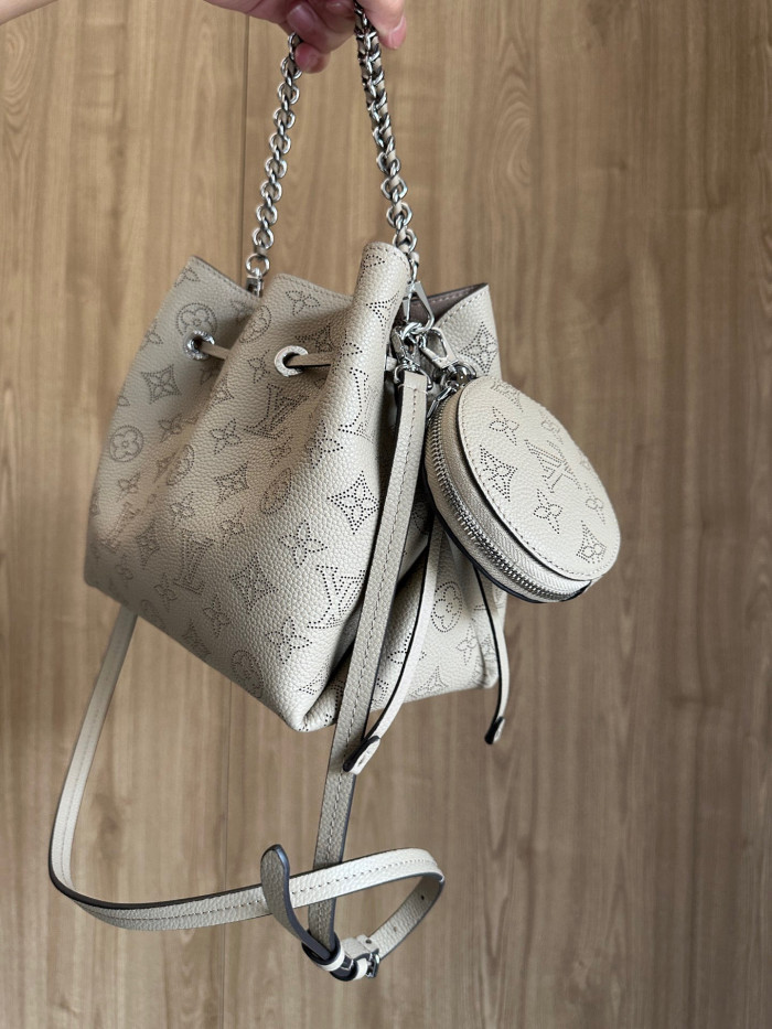 Louis Vuitton NIGO Leather Printed Chain Bucket Bag  #nigo58116