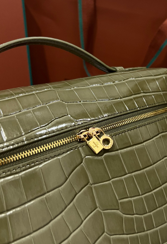 Loro Piana NIGO Crocodile Textured Leather Clutch Bag Bags #nigo57992