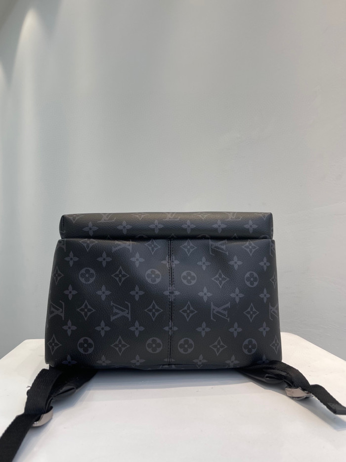 Louis Vuitton NIGO Black Leather Backpack Bag #nigo6514